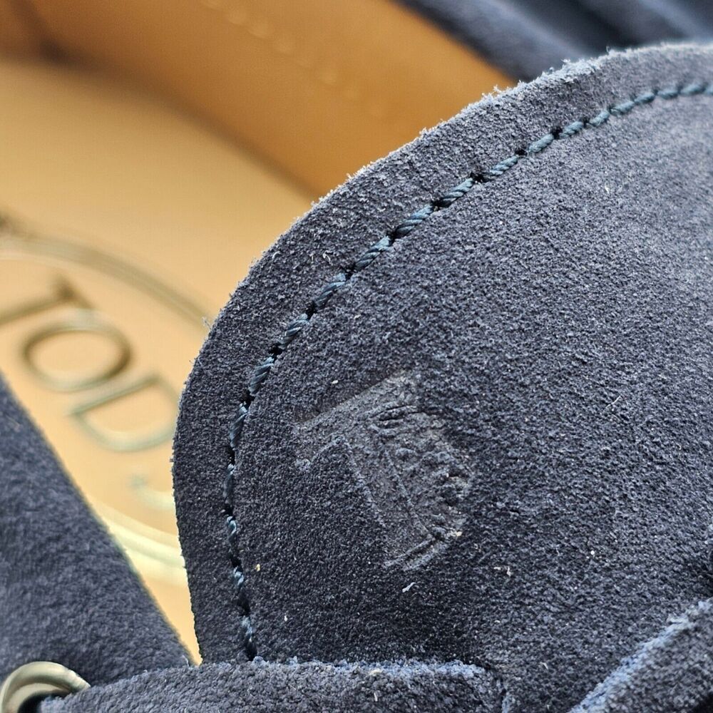 Tod's Driving Shoes City Gommino Suede Loafers - Blue - US 6.5 / UK 5.5 $695 - Picture 9 of 10